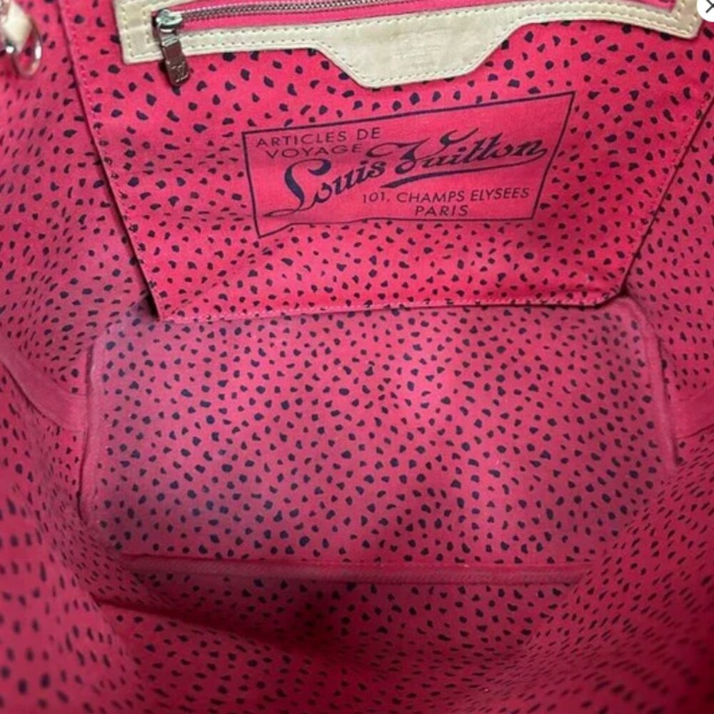 Yayoi Kusama x Louis Vuitton Red Waves Monogram Neverfull MM Tote with COA - Picture 15 of 16